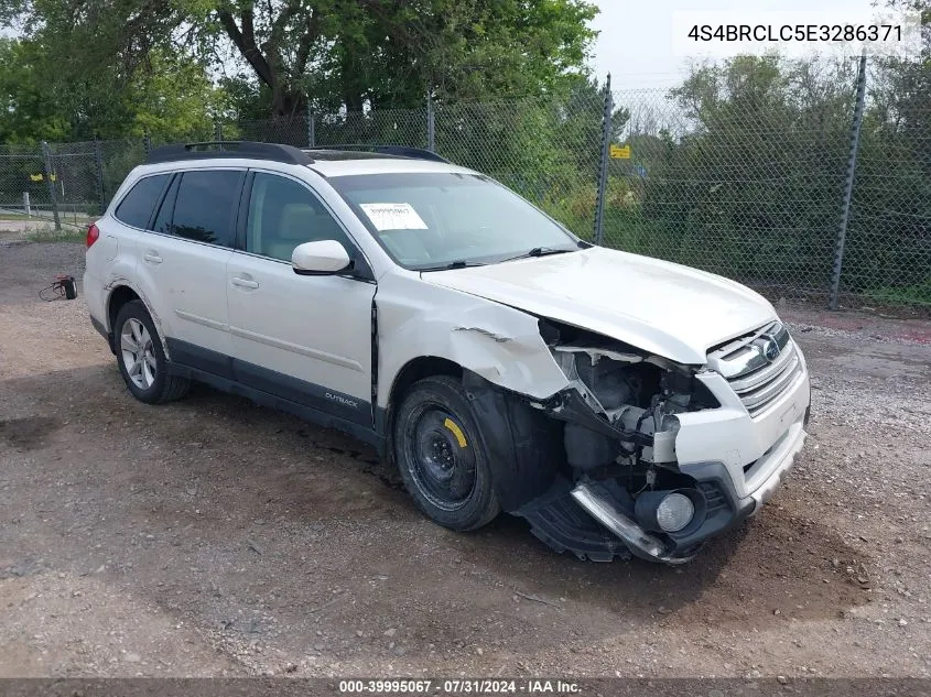 2014 Subaru Outback 2.5I Limited VIN: 4S4BRCLC5E3286371 Lot: 39995067