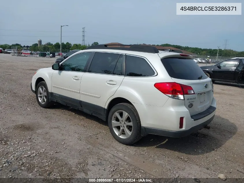 4S4BRCLC5E3286371 2014 Subaru Outback 2.5I Limited