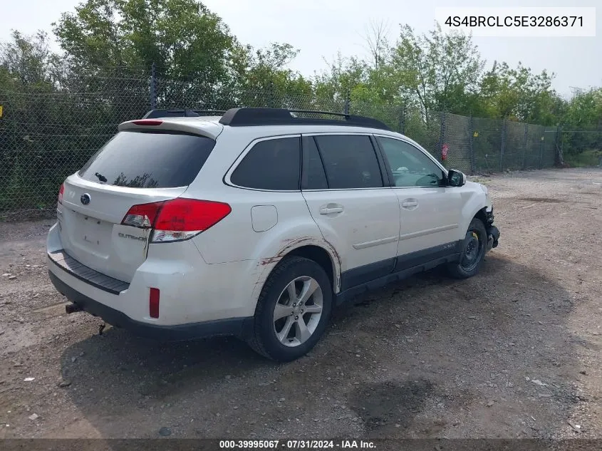 2014 Subaru Outback 2.5I Limited VIN: 4S4BRCLC5E3286371 Lot: 39995067