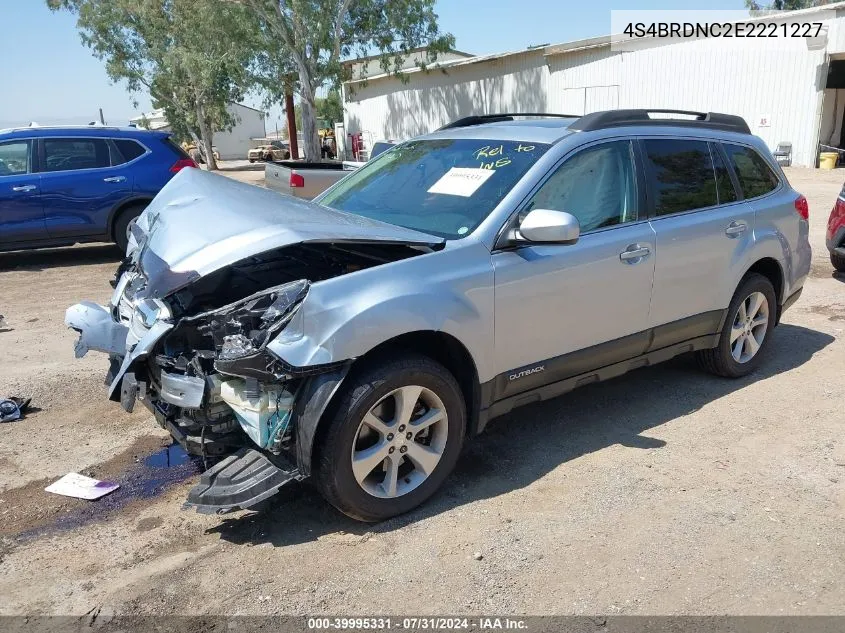 2014 Subaru Outback 3.6R Limited VIN: 4S4BRDNC2E2221227 Lot: 39995331