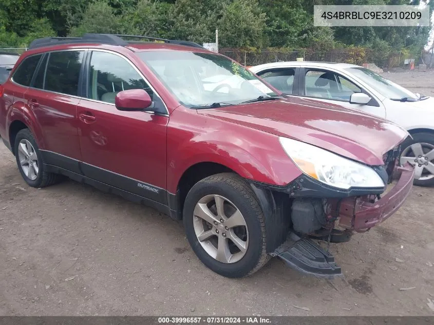 2014 Subaru Outback 2.5I Limited VIN: 4S4BRBLC9E3210209 Lot: 39996557