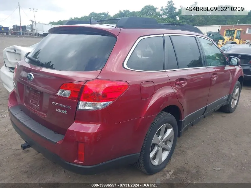 2014 Subaru Outback 2.5I Limited VIN: 4S4BRBLC9E3210209 Lot: 39996557