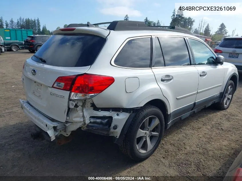 2014 Subaru Outback 2.5I Limited VIN: 4S4BRCPCXE3261069 Lot: 40006456