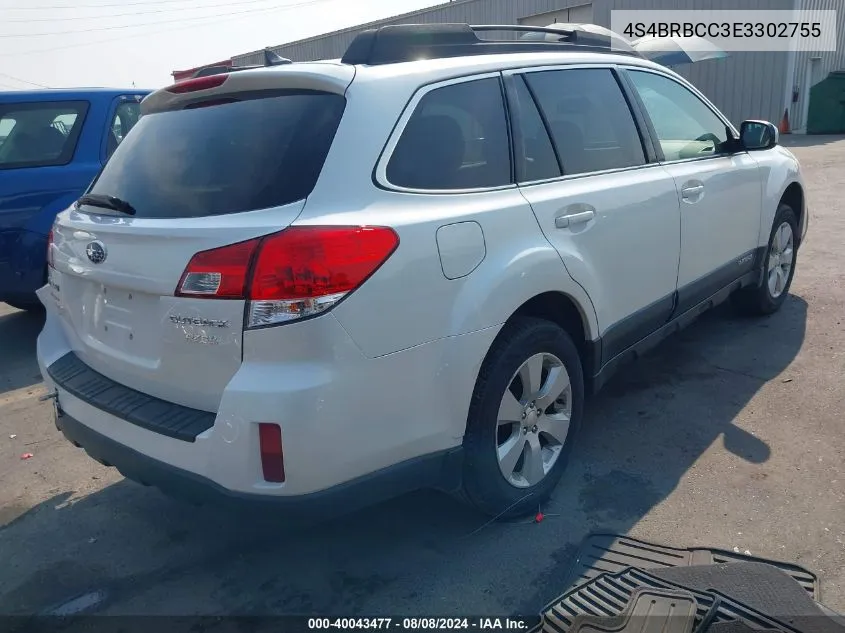 4S4BRBCC3E3302755 2014 Subaru Outback 2.5I Premium