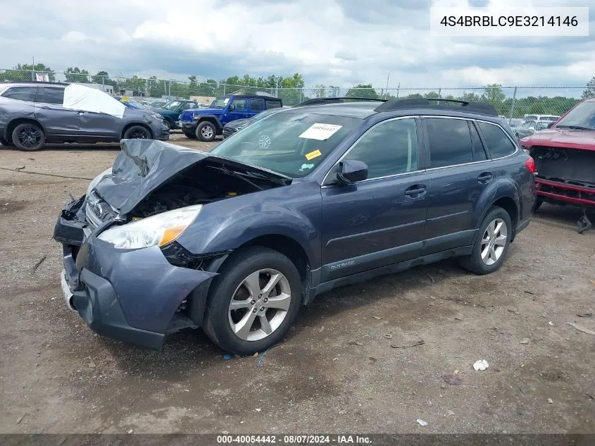 4S4BRBLC9E3214146 2014 Subaru Outback 2.5I Limited