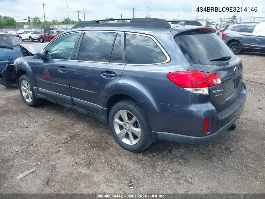 2014 Subaru Outback 2.5I Limited VIN: 4S4BRBLC9E3214146 Lot: 40054442