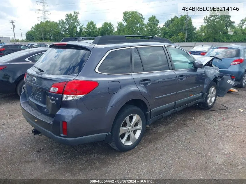 2014 Subaru Outback 2.5I Limited VIN: 4S4BRBLC9E3214146 Lot: 40054442