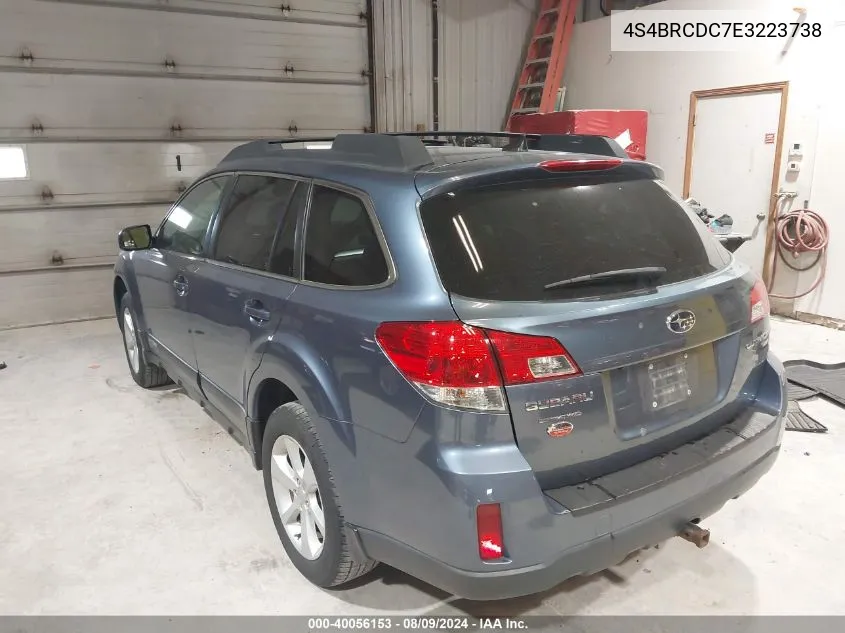 4S4BRCDC7E3223738 2014 Subaru Outback 2.5I Premium