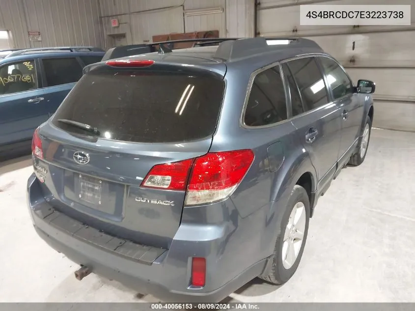 4S4BRCDC7E3223738 2014 Subaru Outback 2.5I Premium