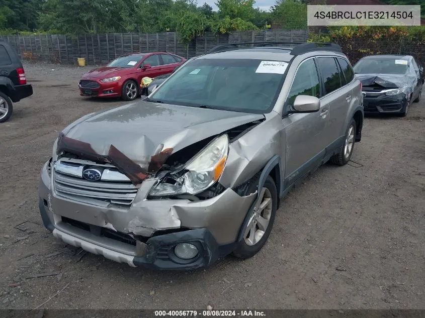 2014 Subaru Outback 2.5I Limited VIN: 4S4BRCLC1E3214504 Lot: 40056779