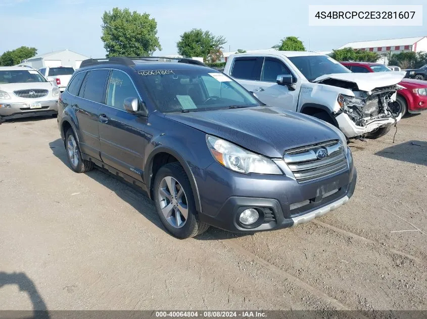 4S4BRCPC2E3281607 2014 Subaru Outback 2.5I Limited