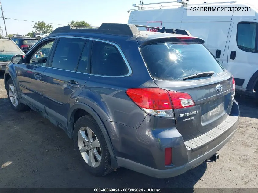 4S4BRBMC2E3302731 2014 Subaru Outback 2.5I Limited