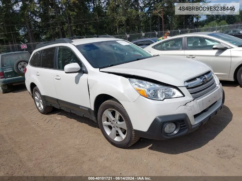 2014 Subaru Outback 2.5I Premium VIN: 4S4BRBCC9E3238446 Lot: 40101721