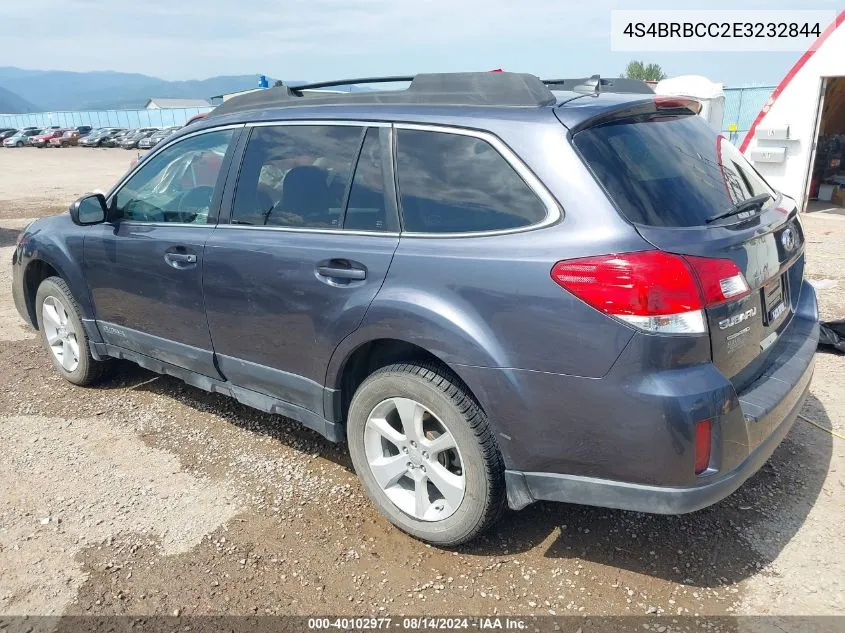 4S4BRBCC2E3232844 2014 Subaru Outback 2.5I Premium