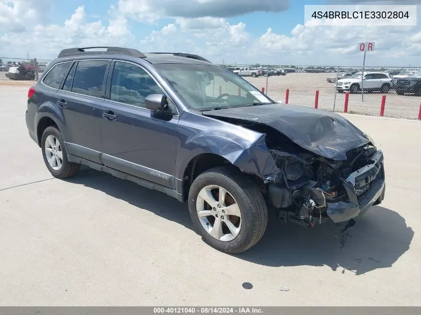 4S4BRBLC1E3302804 2014 Subaru Outback 2.5I Limited