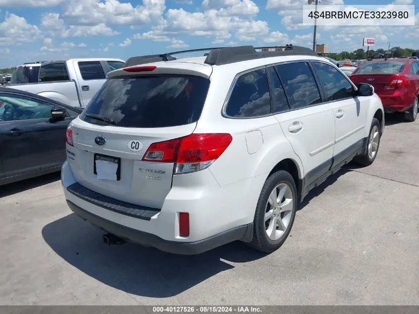 2014 Subaru Outback 2.5I Limited VIN: 4S4BRBMC7E3323980 Lot: 40127526