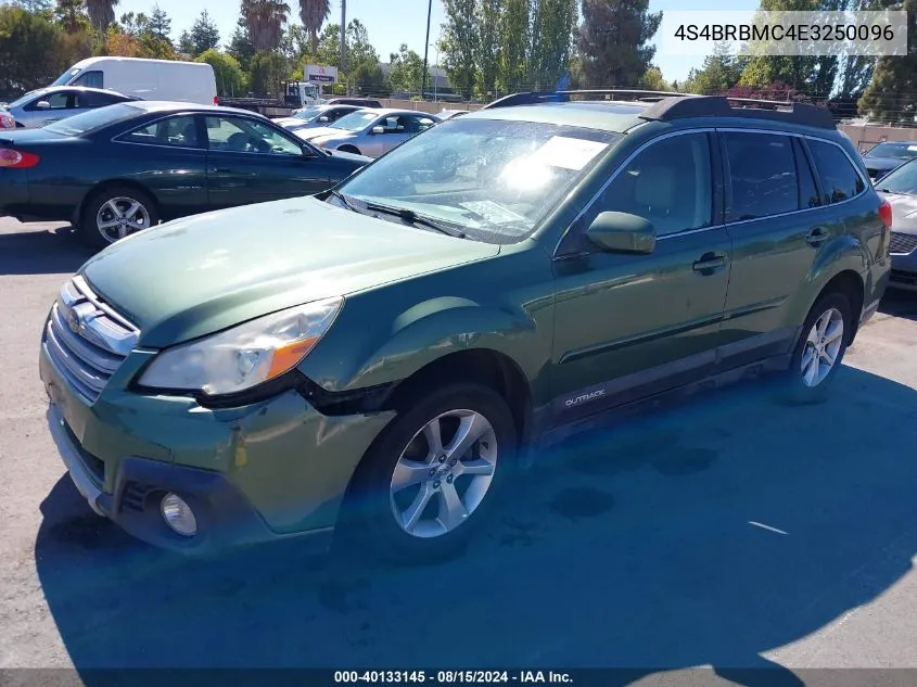 2014 Subaru Outback 2.5I Limited VIN: 4S4BRBMC4E3250096 Lot: 40133145