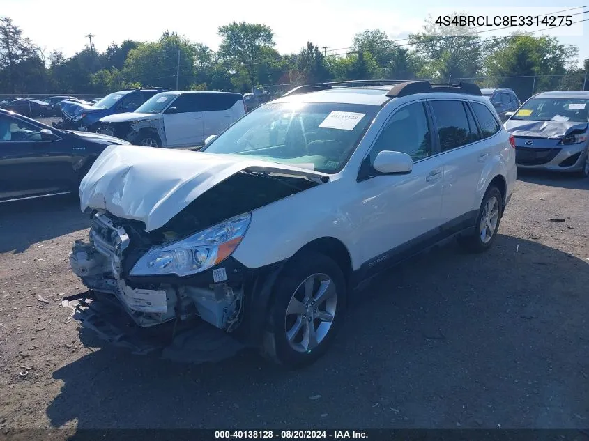 2014 Subaru Outback 2.5I Limited VIN: 4S4BRCLC8E3314275 Lot: 40138128