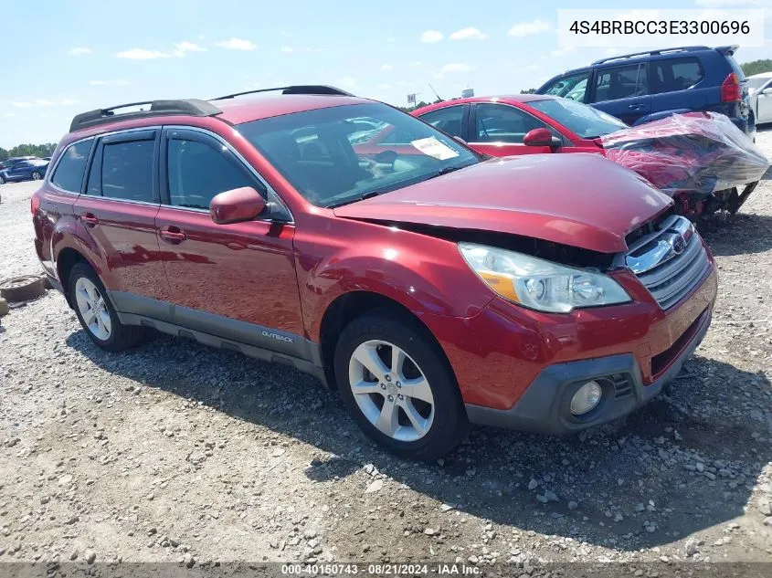 2014 Subaru Outback 2.5I Premium VIN: 4S4BRBCC3E3300696 Lot: 40150743