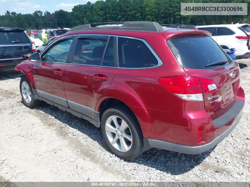 2014 Subaru Outback 2.5I Premium VIN: 4S4BRBCC3E3300696 Lot: 40150743