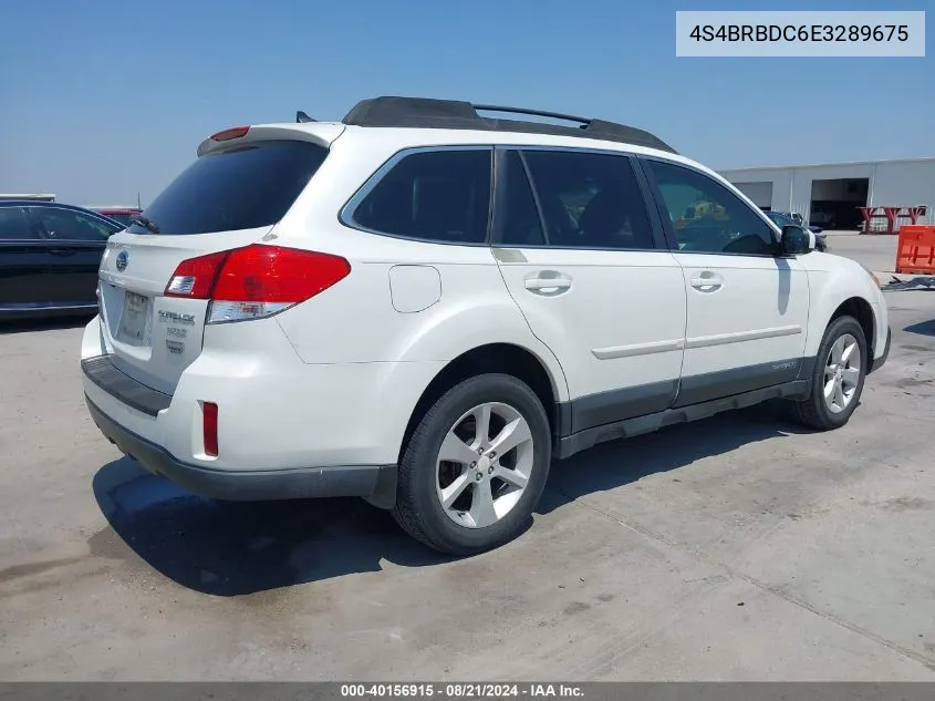 4S4BRBDC6E3289675 2014 Subaru Outback 2.5I Premium