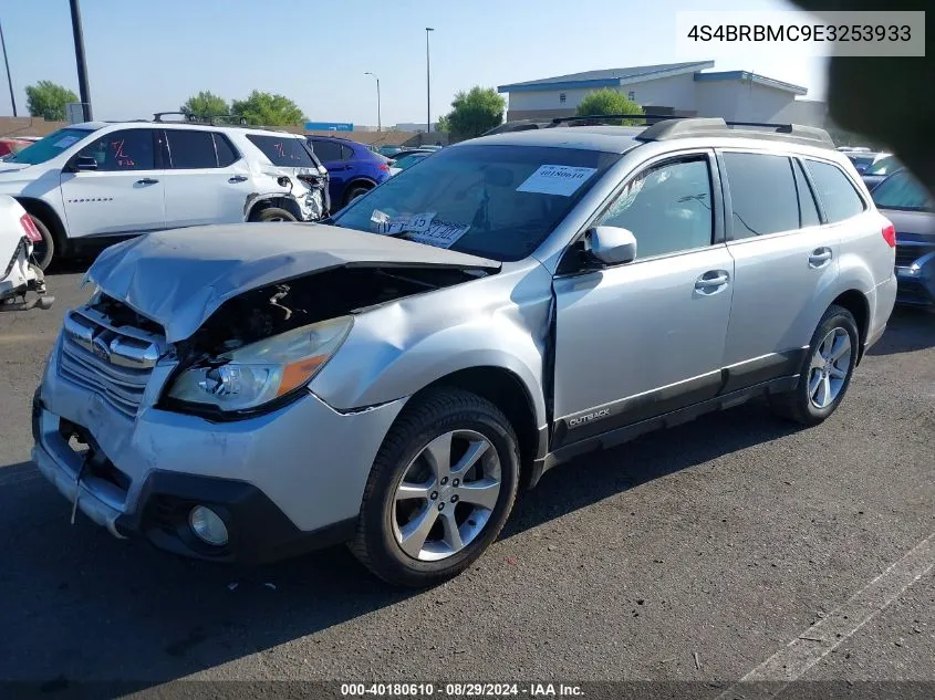 2014 Subaru Outback 2.5I Limited VIN: 4S4BRBMC9E3253933 Lot: 40180610