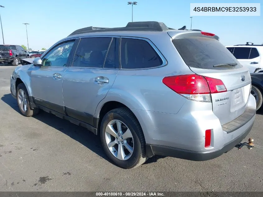 2014 Subaru Outback 2.5I Limited VIN: 4S4BRBMC9E3253933 Lot: 40180610