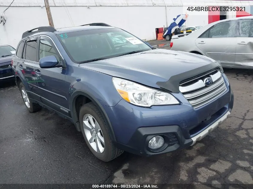 2014 Subaru Outback 2.5I Limited VIN: 4S4BRBLCXE3295321 Lot: 40189744