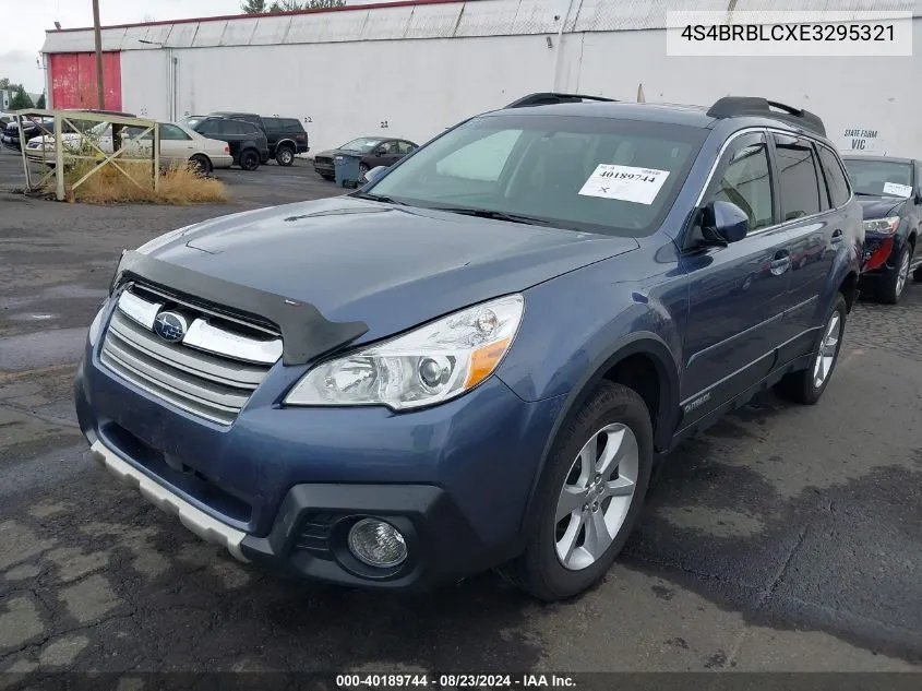 2014 Subaru Outback 2.5I Limited VIN: 4S4BRBLCXE3295321 Lot: 40189744