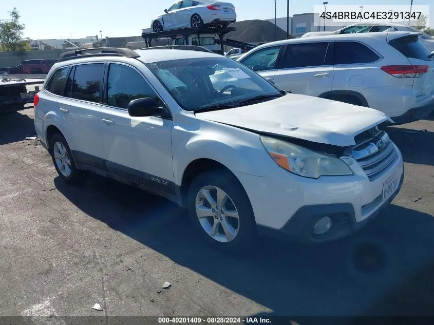 2014 Subaru Outback 2.5I VIN: 4S4BRBAC4E3291347 Lot: 40201409