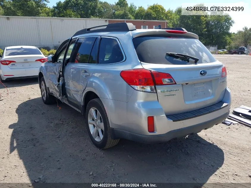 2014 Subaru Outback 2.5I Limited VIN: 4S4BRBLC7E3324399 Lot: 40223168