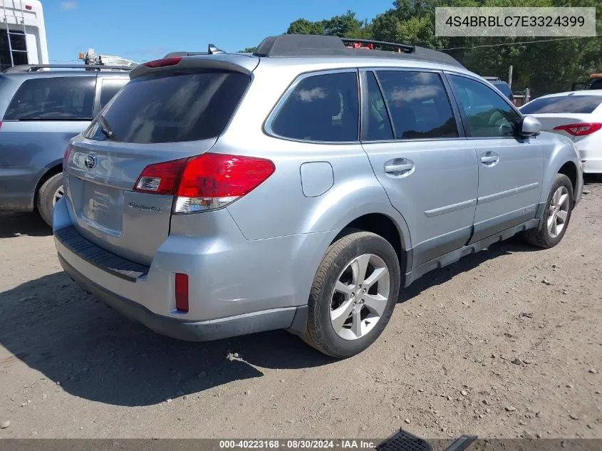 2014 Subaru Outback 2.5I Limited VIN: 4S4BRBLC7E3324399 Lot: 40223168