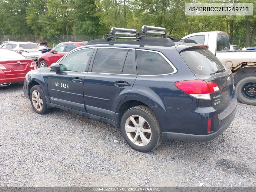 2014 Subaru Outback 2.5I Premium VIN: 4S4BRBCC7E3269713 Lot: 40223201