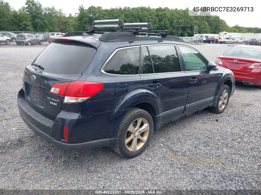 4S4BRBCC7E3269713 2014 Subaru Outback 2.5I Premium