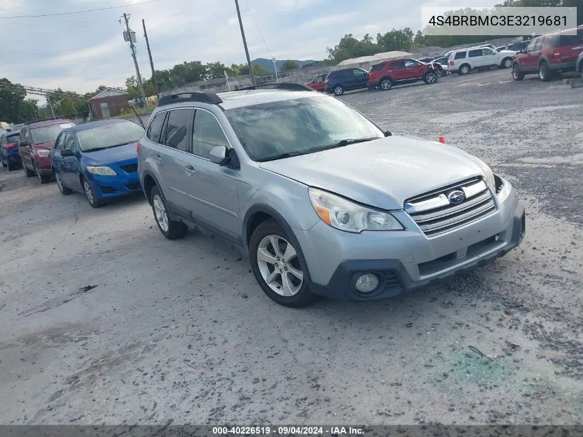 4S4BRBMC3E3219681 2014 Subaru Outback 2.5I Limited