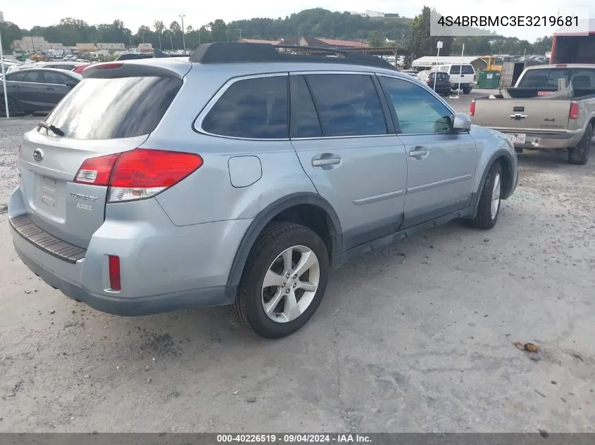 4S4BRBMC3E3219681 2014 Subaru Outback 2.5I Limited