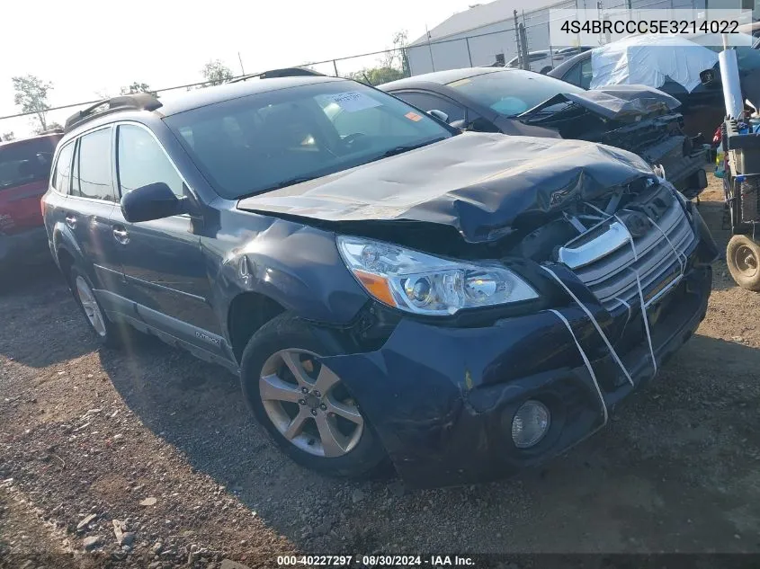 4S4BRCCC5E3214022 2014 Subaru Outback 2.5I Premium