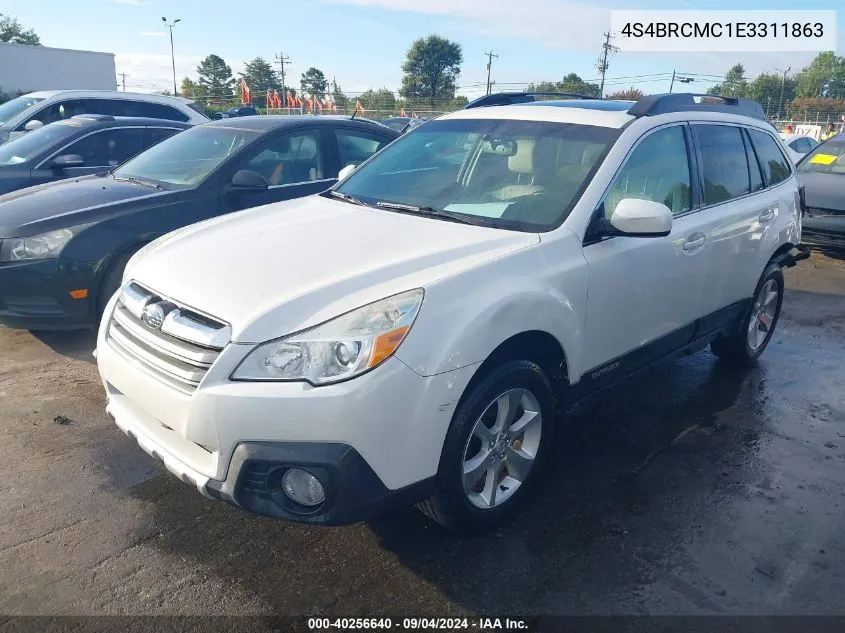 2014 Subaru Outback 2.5I Limited VIN: 4S4BRCMC1E3311863 Lot: 40256640