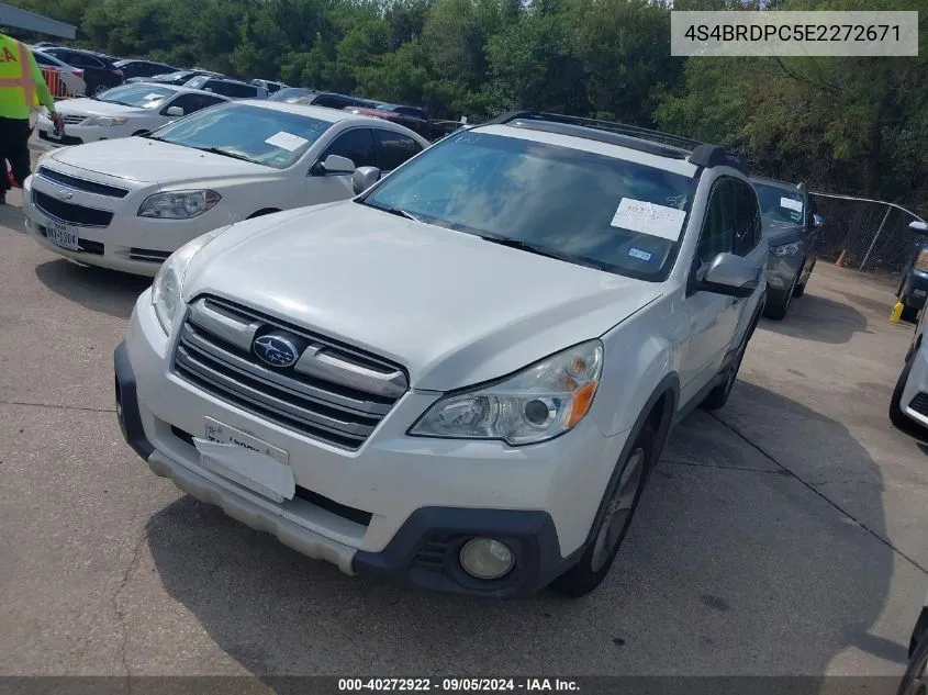 2014 Subaru Outback 3.6R Limited VIN: 4S4BRDPC5E2272671 Lot: 40272922