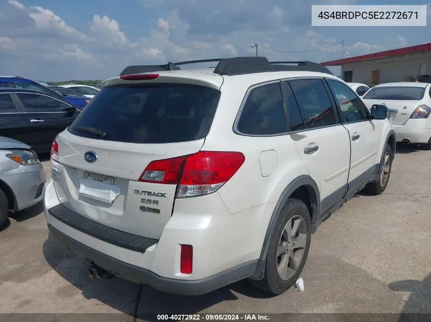 4S4BRDPC5E2272671 2014 Subaru Outback 3.6R Limited