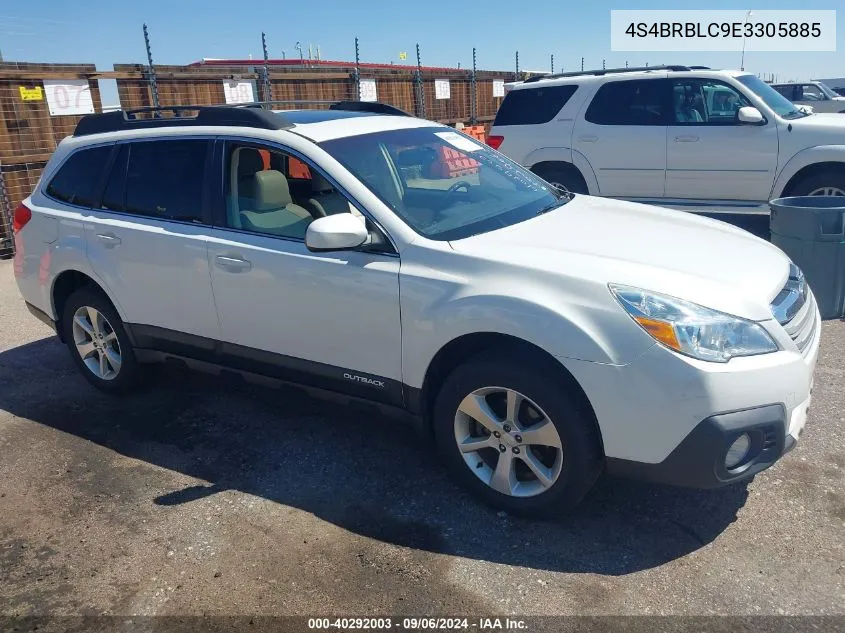 2014 Subaru Outback 2.5I Limited VIN: 4S4BRBLC9E3305885 Lot: 40292003