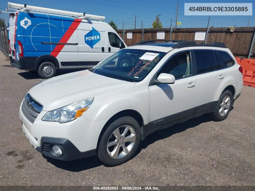 4S4BRBLC9E3305885 2014 Subaru Outback 2.5I Limited