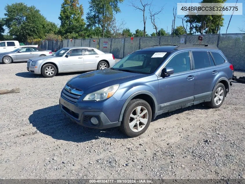 2014 Subaru Outback 2.5I Premium VIN: 4S4BRBCC3E3266775 Lot: 40304777