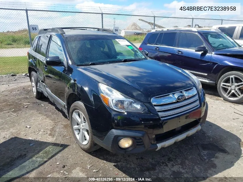 2014 Subaru Outback 2.5I Premium VIN: 4S4BRBEC7E3238958 Lot: 40326295