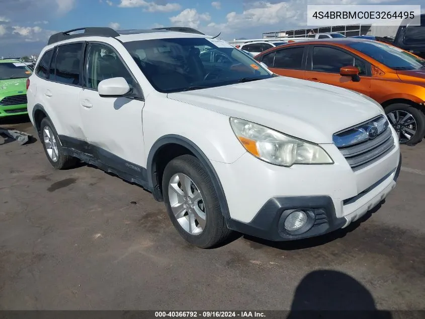 2014 Subaru Outback 2.5I Limited VIN: 4S4BRBMC0E3264495 Lot: 40366792