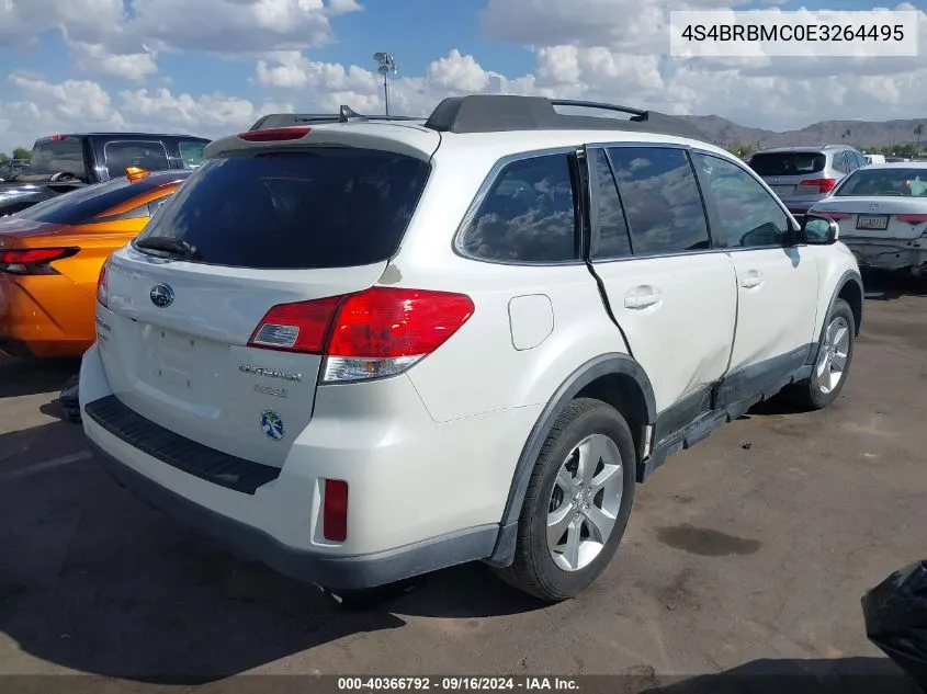 2014 Subaru Outback 2.5I Limited VIN: 4S4BRBMC0E3264495 Lot: 40366792