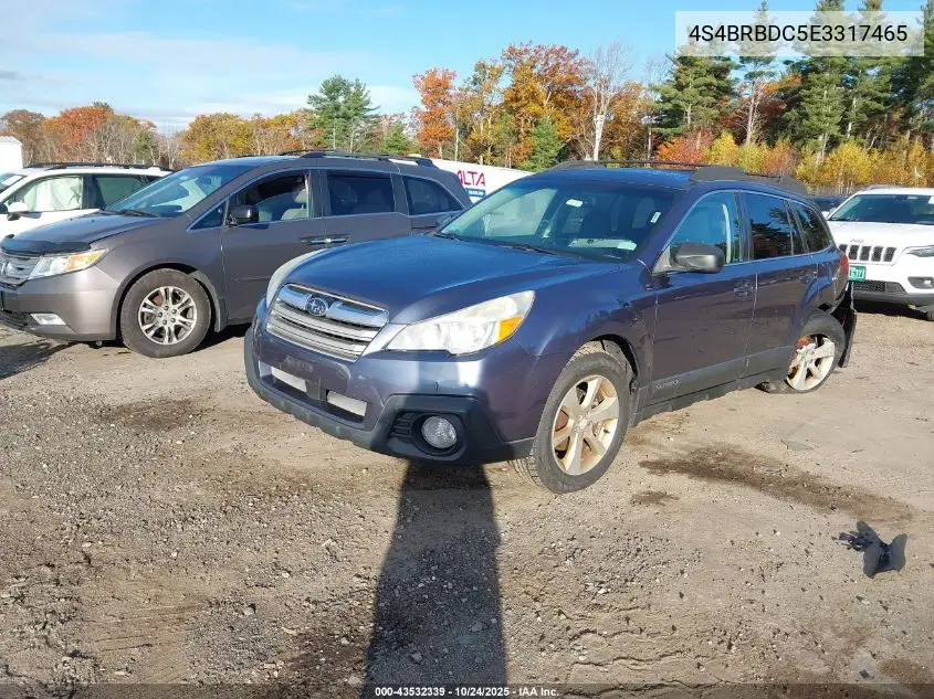 4S4BRBDC5E3317465 2014 Subaru Outback 2.5I Premium