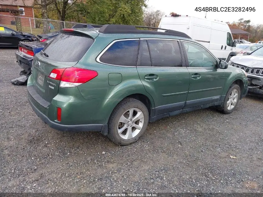 4S4BRBLC2E3282496 2014 Subaru Outback 2.5I Limited