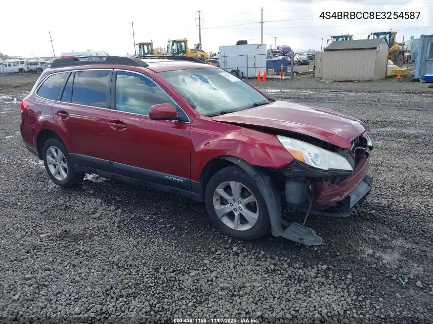 4S4BRBCC8E3254587 2014 Subaru Outback 2.5I Premium