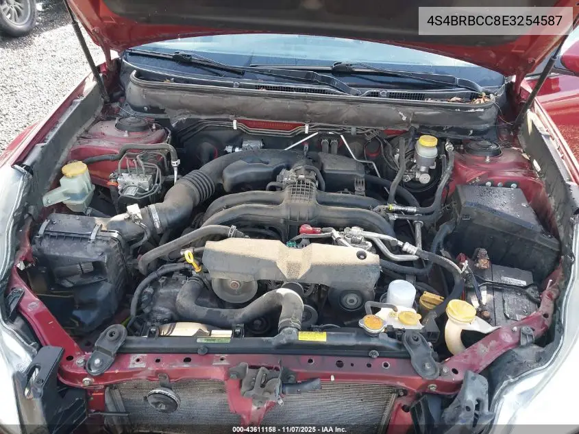 4S4BRBCC8E3254587 2014 Subaru Outback 2.5I Premium
